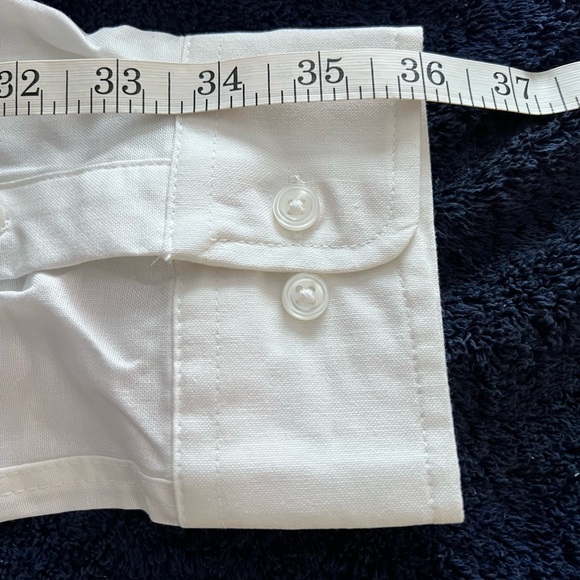 2- 17.5neck 34/35sleeve Irvine Park Oxford Casual/Dress Wrinkle Resistant Shirts - Picture 6 of 7
